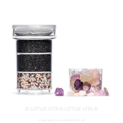 Lotusfilter Lotus Vita Produkt Natura plus filterkartusche kalkpad edelstein fach
