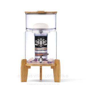 Lotusfilter Lotus Vita Produkt lotus fontana mini bambus klar glas wasserfilter keramikfilter