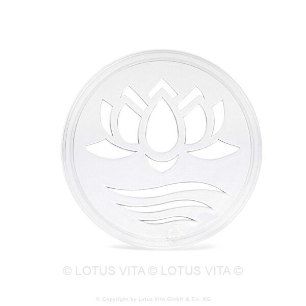 Fixierungsdeckel für Kalkfilterpads mit Lotus Logo