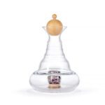 Alladin 1.2L - Glaskaraffe mit Arvenholzdeckel und Edelsteinfach