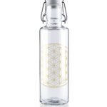 soulbottle Glastrinkflasche 600ml - Blume des Lebens