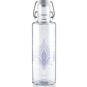soulbottle Glastrinkflasche 600ml - Lotusblüte