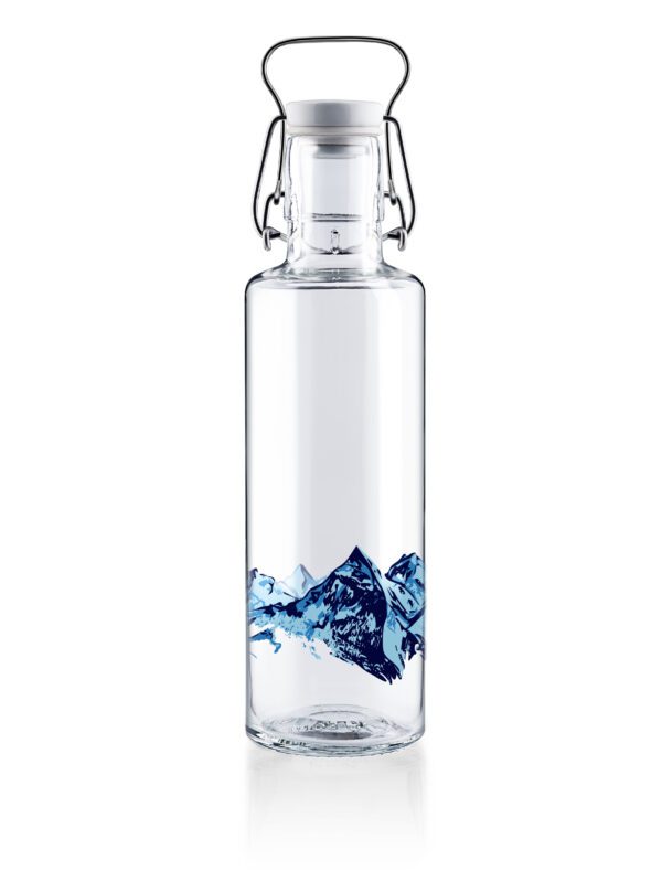 soulbottle Glastrinkflasche 600ml - Alpenblick