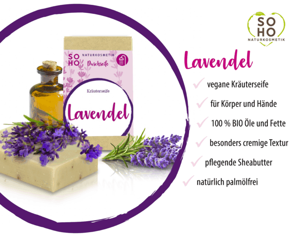Duschseife | Kräuterseife | Lavendel