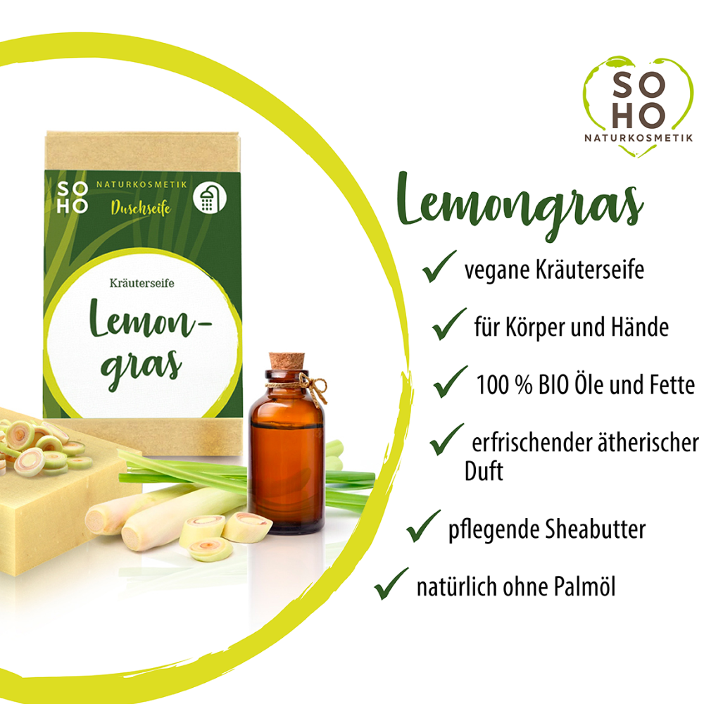 Duschseife | Kräuterseife | Lemongras