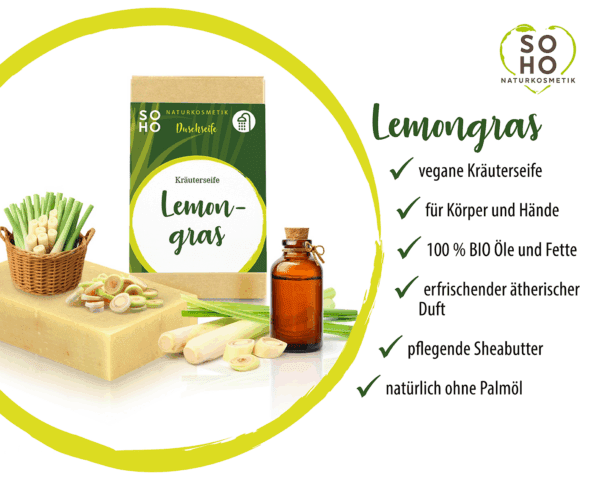 Duschseife | Kräuterseife | Lemongras