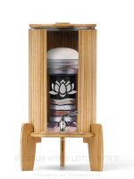lotus-fontana-mini_bambus_klar_glas-wasserfilter_keramikfilter Lotusfilter Lotus Vita Produkt lotus fontana mini bambus klar glas wasserfilter keramikfilter