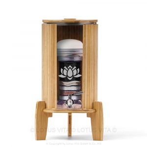 lotus-fontana-mini_bambus_klar_glas-wasserfilter_keramikfilter Lotusfilter Lotus Vita Produkt lotus fontana mini bambus klar glas wasserfilter keramikfilter